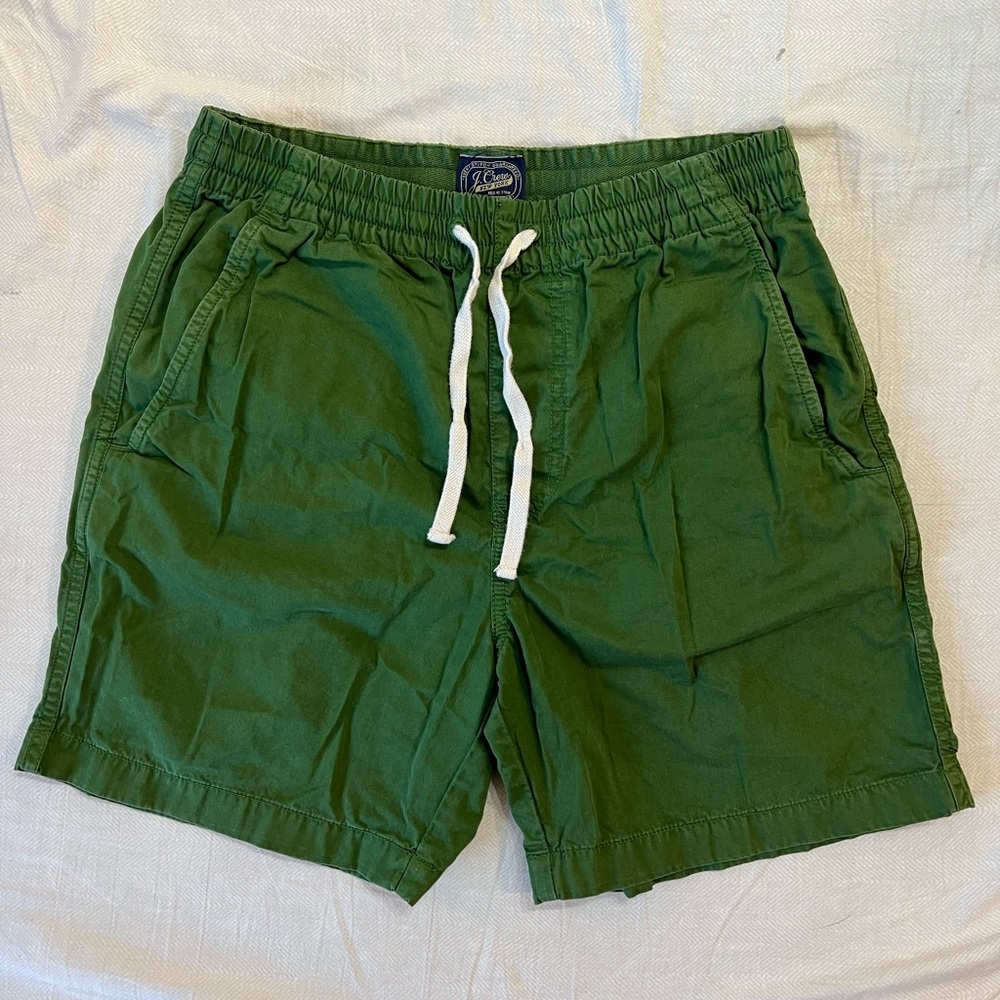 J. Crew Forest Green 6” Dock Shorts